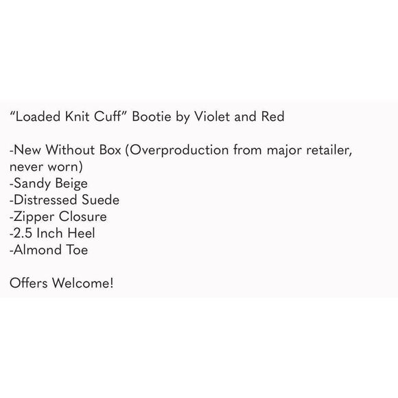 Red and Violet Loaded knit Cuff bootie size 11 - Picture 5 of 5